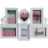 NONE Cornice Multifoto Pp 49,5X2X34 6 Foto Bianco Il miglior complemento per la tua casa -Riparalo-