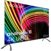 Cecotec Televisore LED Cecotec 75" Smart TV Serie A3 ALU30075, 4K UHD, Android TV 11, Senza Cornice, Assistente Vocale Google e Chromecast