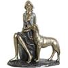 NONE FIGURA IN RESINA 15X9.5X18 BLU DOG GIRL FD189910