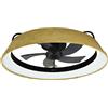 Cecotec Ventilatore da soffitto Cecotec con luce EnergySilence LampAero 600 Design Verde. Motore DC 20W, luce LED, 5 pale da 17 pollici, telecomando.