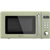 Cecotec Microonde Digitale con Grill 20 L Proclean 5110 Retro Verde. 700 W a 5 livelli, Timer fino a 60 minuti