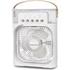 Kynley Ventilatore portatile per aria condizionata, mini raffreddatore d'aria evaporativo, con luci LED a 7 colori, timer 1/2/3 ore, 3 velocità del vento, Spedizione dalla Spagna