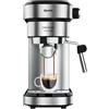 Cecotec Express Coffee Maker con Doppia Uscita Cafelizzia Steel. 1350W, Braccio Portafiltro con Due Filtri, Vaporizzatore Regolabile