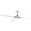 Cecotec Ventilatore da Soffitto Cecotec con Telecomando, Timer e Luce LED EnergySilence Aero 5200 Linea Bianca. 60W