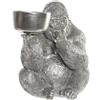NONE FIGURA IN RESINA 32X26.5X36 ARGENTO GORILLA FD194723