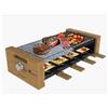 Cecotec Raclette Cheese&Grill 8400 Wood MixGrill. Potenza 1200 W, Superficie Griglia e Piastra Mista, Termostato Regolabile