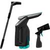 Cecotec PopStar Aspirapolvere per Vetri e Tende in Titanio. Funzione 3 in 1, Batteria da 3,7V, Pulisce fino a 100 m2