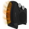 Cecotec Stufa Elettrica a Basso Consumo ReadyWarm 2000 Max Dual Nera. Termoventilatore da 2000W, 3 Modalità
