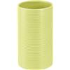 NONE SPIRELLA ""Tubo scanalato"" portaspazzolino in gres verde Ø6 x 10,5 cm