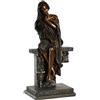 NONE FIGURA IN RESINA 17X11X32.5 RAME DA DONNA FD199243