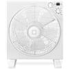 CM Ventilatore da tavolo quadrato 40w 3 velocità con diffusore rotante timer 12 pollici, cm, fespu