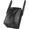 NONE Ripetitore Wi-Fi da 1200 Mbps, Amplificatore di Segnale Wi-Fi, Lungo Raggio Dual Band 5G & 2.4G, con Porta Gigabit, Estensore Wi-Fi con Modalità AP, WPS Integrato, Versione Aggiornata.