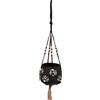 ATMOSPHERA Lampada da soffitto tropicale in ceramica per fioriera Atmosphera nera