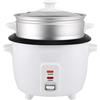NONE Cuociriso elettrico 2,8 L in acciaio inossidabile bianco con contenitore in alluminio e coperchio in vetro 1000 W Forniture Gem