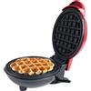 NONE Lolek Mini Waffle Maker Rosso 350W, piastre antiaderenti LoLek