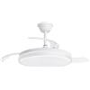 CRISTAL RECORD Ventilatore a soffitto STARFULL con effetto stelle, motore DC 6 velocità, tecnologia LED 46W, sistema CCT, 5520 lumen, telecomando con timer, luce regolabile in colore e intensità, memoria invertitore