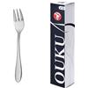 NONE Mr.Spoon Serie Pietra 12/48/240 pezzi, acciaio inox 18/0, forchetta dolce 151mm, spessore 2mm, manico monoblocco, lavabile in lavastoviglie, confezione ecologica, per casa, hotel, ristorante 60109