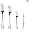 NONE Mr.Spoon Serie Liscia, forchette 12/48/120 pz, acciaio inox 18/0, economiche e funzionali, 200mm/175mm/150mm/135mm, manico monoblocco, lavastoviglie, confezione eco, casa/albergo/ristorante