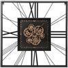 NONE Orologio da parete in cristallo metallico 80X8X80 Movimento nero Il miglior complemento per la tua casa -Riparalo-