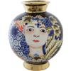 NONE PORCELAIN VASE 19X19X23 MULTICOLOR FACE JR190260