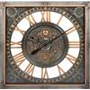 NONE Orologio da parete in vetro di ferro 80X10X80 Grigio Il miglior complemento per la tua casa -Riparalo-