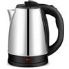 Kynley Bollitore elettrico da 2 litri, 1500 W, Acciaio inossidabile, Resistenza nascosta Indicatore di alimentazione, Funzionamento wireless, Perlina filtrante rimovibile del livello dell'acqua, Protezione