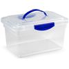 PLASTIC FORTE Scatola di stoccaggio in plastica Forte da 9 litri Scatola di smistamento in plastica trasparente, contenitore di stoccaggio