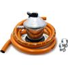 COMGAS Kit Regolatore Gas Butano + Tubo in Gomma da 1,5 m + Fascette