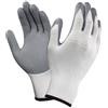 SWEET HOME Guanti da giardinaggio e fai-da-te, guanti da lavoro in nylon e nitrile resistenti Acan, protezione meccanica, sicurezza, giardinaggio, unisex per adulti, grigio e bianco, taglia 10