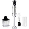 JOCCA Sbattitore manuale Jocca con potenza 1200W, 6 velocità, modalità turbo, sistema Simple-Click e quattro lame in acciaio inox. Include misurino, aste di miscelazione e tritatutto.