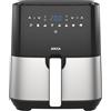 JOCCA Friggitrice ad aria calda digitale Jocca con capacità di 5 litri, potenza di 1450W, 8 funzioni preimpostate, temperatura regolabile, timer da 60 minuti, spegnimento automatico e priva di BPA e PFOA.