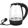 Sokany Bollitore elettrico 2 L 1500W, bollitore elettrico trasparente con spegnimento automatico e con filtro estraibile e lavabile. Sokany