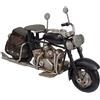 Wonderlust WANDERLUST DECO Moto Figura Metallo Nero - Design Elegante - 18,5x8x10,5h Cm
