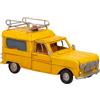 Wonderlust Deco - Auto in Metallo Giallo 17,5x7,5x9,5 Giallo 17,5x7,5x9,5h cm