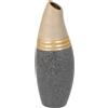 Wonderlust Vaso in ceramica WANDERLUST DECO Gold - Combina i toni del grigio e della sabbia - 12x12x33h cm