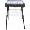 JOCCA Barbecue elettrico Jocca con gambe, grande superficie cottura (41x24,5 cm), senza fumo, uso interno/esterno, vassoio smontabile facile da pulire, griglia doppia altezza, struttura metallica con