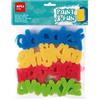 Apli Kids Paint & Fun - Set di 26 timbri in spugna modello ABC per stampare - Forme di lettere minuscole - Colori assortiti