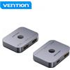 NONE Interruttore/splitter Vention hdmi 2.1 8k bidirezionale hdmi femmina/USB-C femmina a 2x hdmi femmina - colore grigio