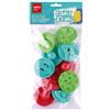 Apli Kids Paint & Fun Pack di 10 timbri in gomma EVA per stampaggio - con manico in plastica - forme e colori assortiti