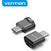 NONE Lettore di schede microSD Vention - Interfaccia USB 2.0 - tipo c - Processo di galvanica al nichel - colore nero