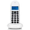 Motorola Telefono fisso cordless Motorola C1001CB+ bianco con blocco chiamate e modalità Non disturbare