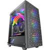 MARS GAMING Box da gioco Mars Gaming mc-mag - doppia griglia magnetica - vetro temperato - 3 ventole RGB - supporto di raffreddamento liquido da 360 mm - USB 3.0 - colore nero
