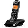 Motorola Voice - S1201 Serie S12 Telefono Digitale Cordless con Blocco Chiamate e Funzione Non Disturbare, Vivavoce, Rubrica fino a 50 Nomi e Numeri, Schermo Luminoso