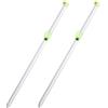 NONE Pescabarato 2013 Supporto per canna da pesca per surfcasting Regolabile non verniciato - Forcella e vetro fosforescente - Lotto di 2 unità