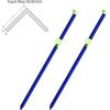 NONE Supporto per canna da pesca Pescabarato 2013 per surfcasting - Modello: Supporto per canna Mega - Forcella e tazza fosforescente - Lotto di 2 unità
