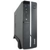 TOOQ Case Tooq micro ATX, mini ITX slim - alimentatore da 500W - 1x HDD 3.5" + 1x SSD 2.5" + 1x HDD 5.25" - USB 2.0, USB 3.0, microfono - colore nero