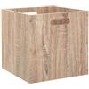 NONE Scatola di stoccaggio per fabbrica Plaid in legno naturale 31 X 31 cm