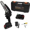 LINEA HD Mini motosega a batteria 21V Linea HD - 6, 2 batterie, caricabatterie, kit di attrezzi e custodia per il trasporto