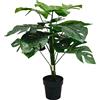 NONE Tecnokit Piante Finte da Interno Philodendron Monstera 100 cm Piante Artificiali da Esterno resistenti ai raggi UV, materiali plastici riciclati