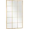 NONE Factory Cuadros - Specchio Siena Oro 150x90cm - Metallo e Vetro - Decorativo - Specchio da finestra